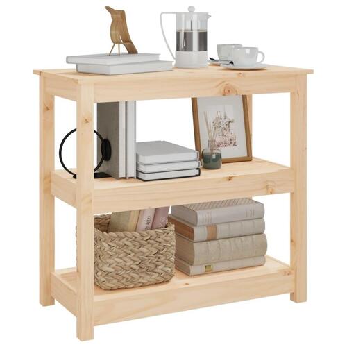 Konsolbord 80x40x74 cm massivt fyrretræ