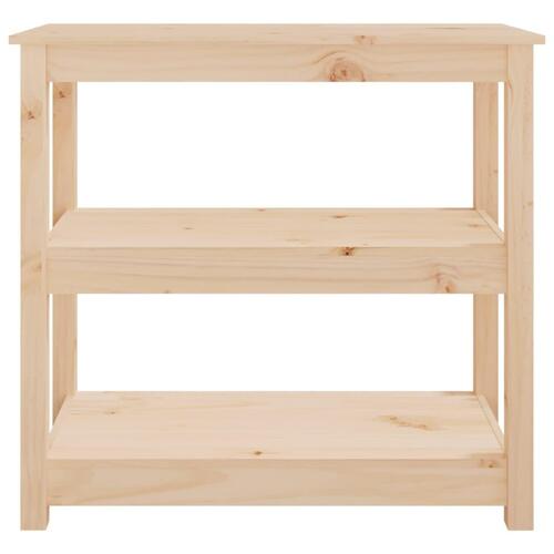 Konsolbord 80x40x74 cm massivt fyrretræ