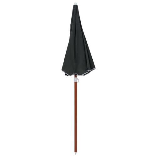 Parasol med stålstang 180 cm antracitgrå