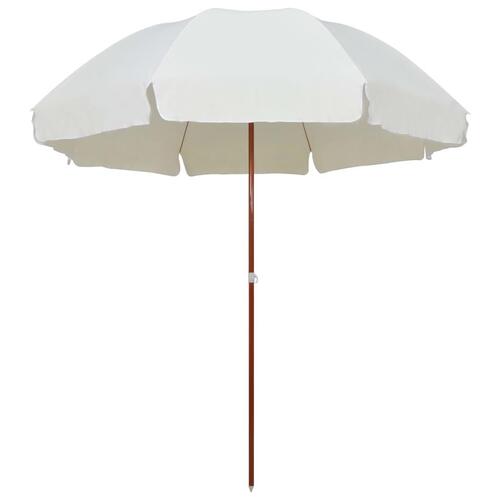 Parasol med stålstang 300 cm sandfarvet