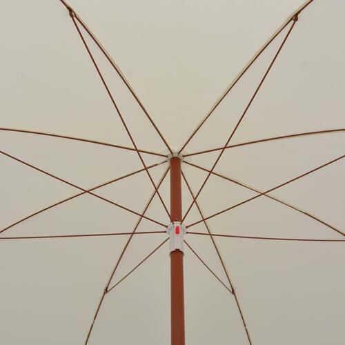 Parasol med stålstang 300 cm sandfarvet