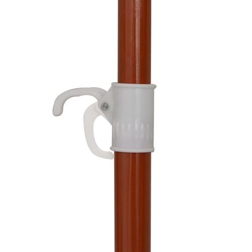 Parasol med stålstang 180 cm sandfarvet