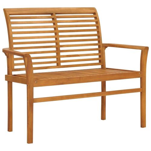Havebænk 112 cm massivt teaktræ