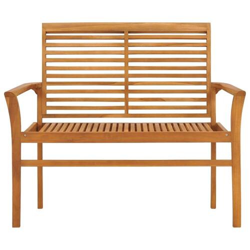 Havebænk 112 cm massivt teaktræ
