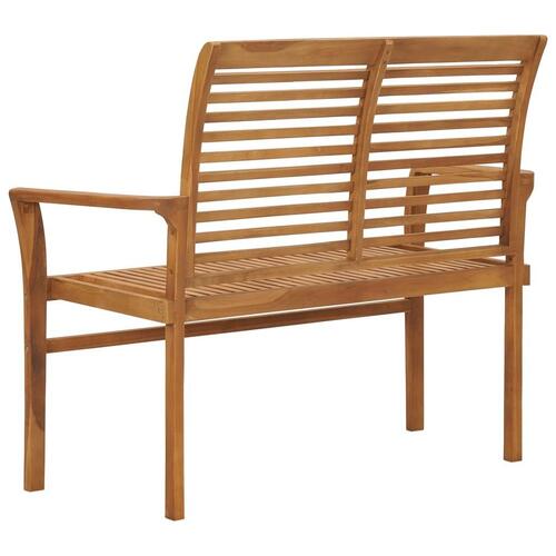 Havebænk 112 cm massivt teaktræ