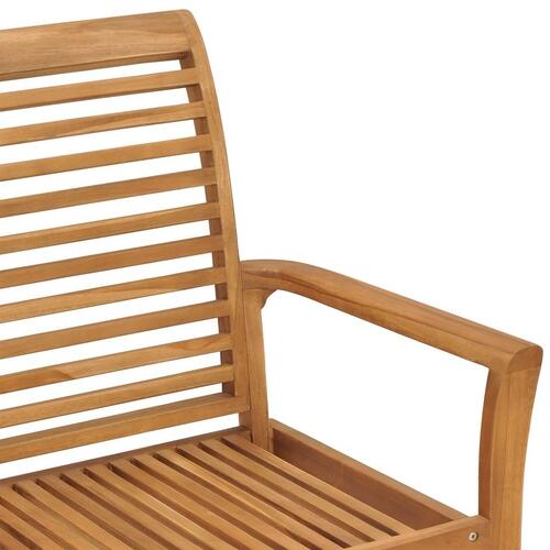 Havebænk 112 cm massivt teaktræ