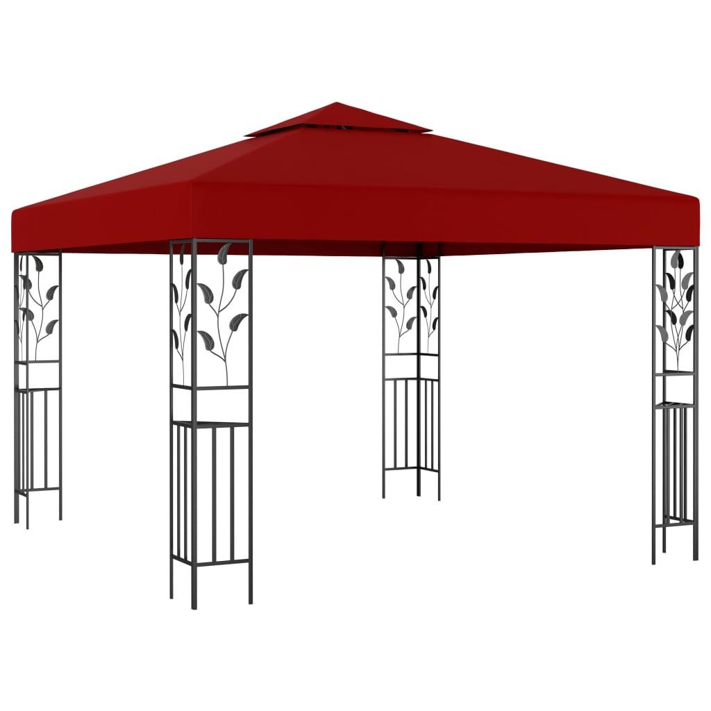 Pavillon 3x3 m vinrød
