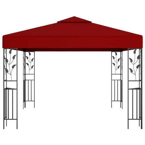 Pavillon 3x3 m vinrød