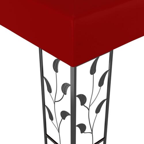 Pavillon 3x3 m vinrød