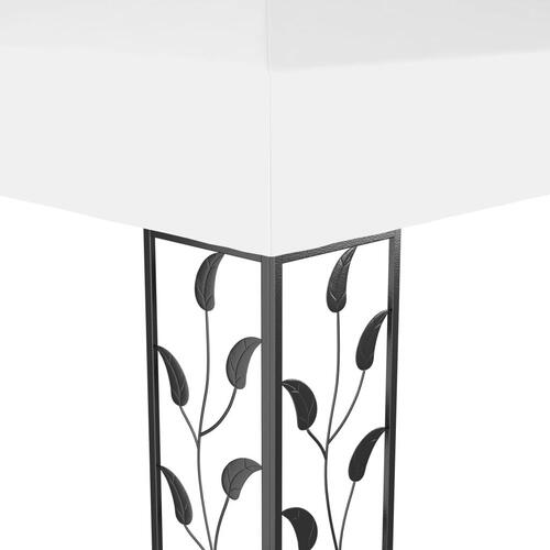 Pavillon med dobbelttag 3x4 m hvid