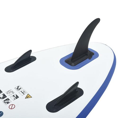 Paddleboardsæt SUP oppusteligt blå og hvid