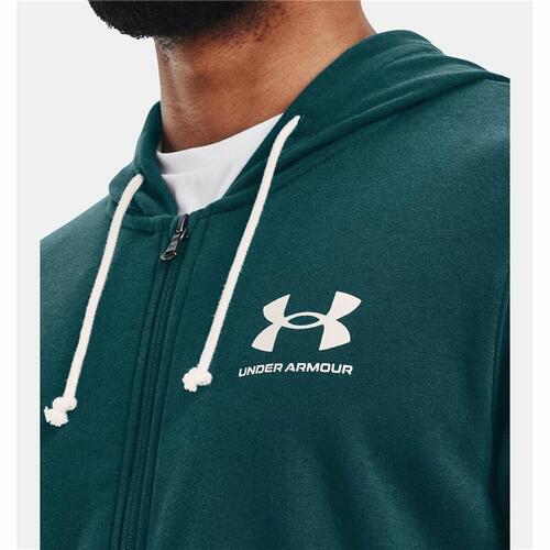Sportsjakke til Mænd Under Armour Rival Terry Grøn S