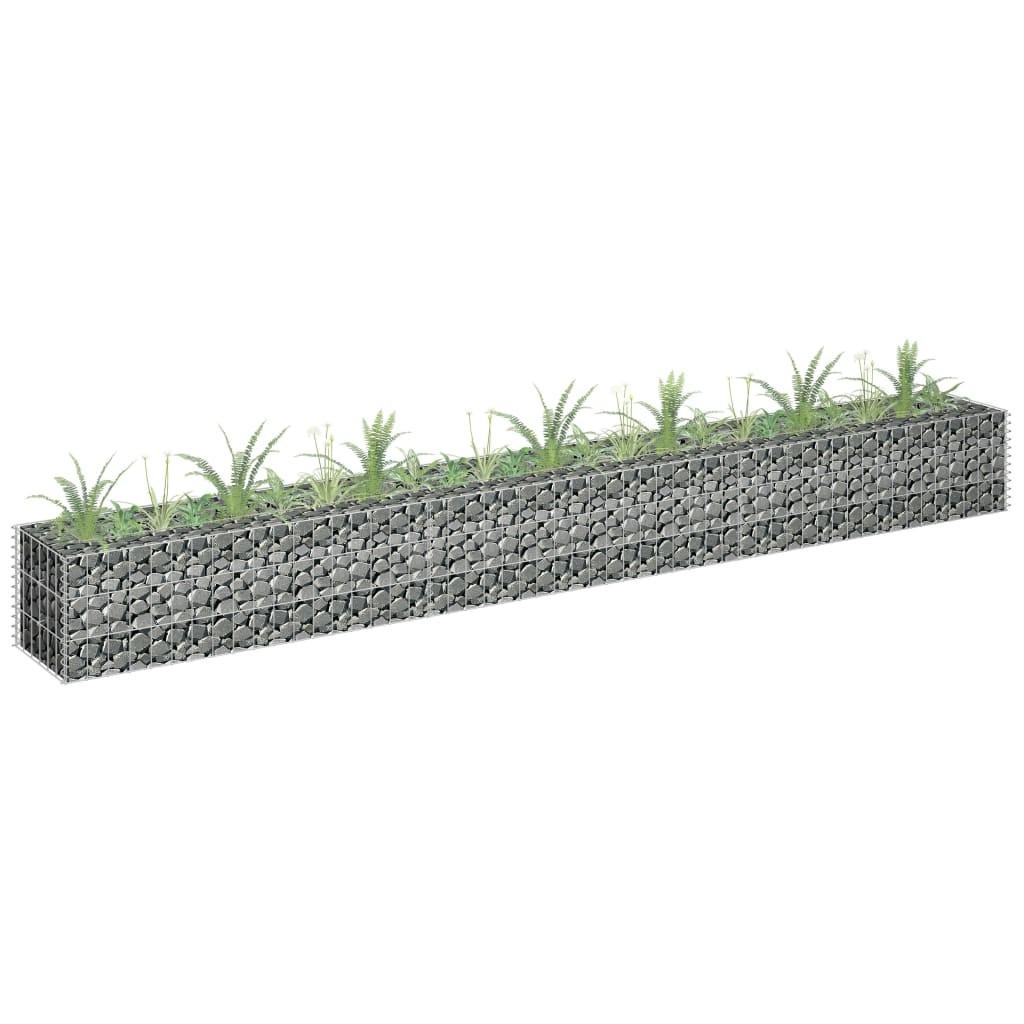 Gabion-højbed 270x30x30 cm galvaniseret stål
