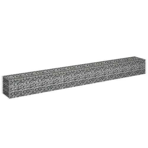 Gabion-højbed 270x30x30 cm galvaniseret stål