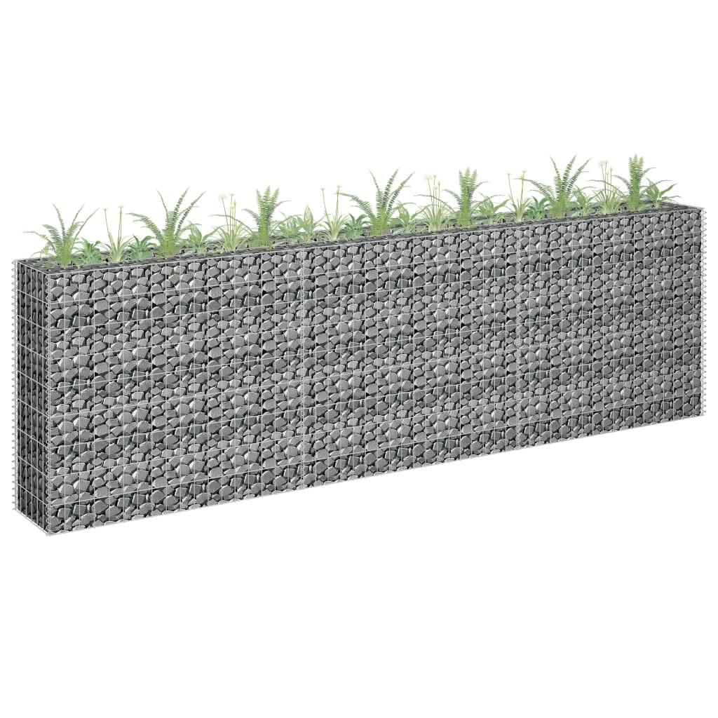 Gabion-højbed 270x30x90 cm galvaniseret stål