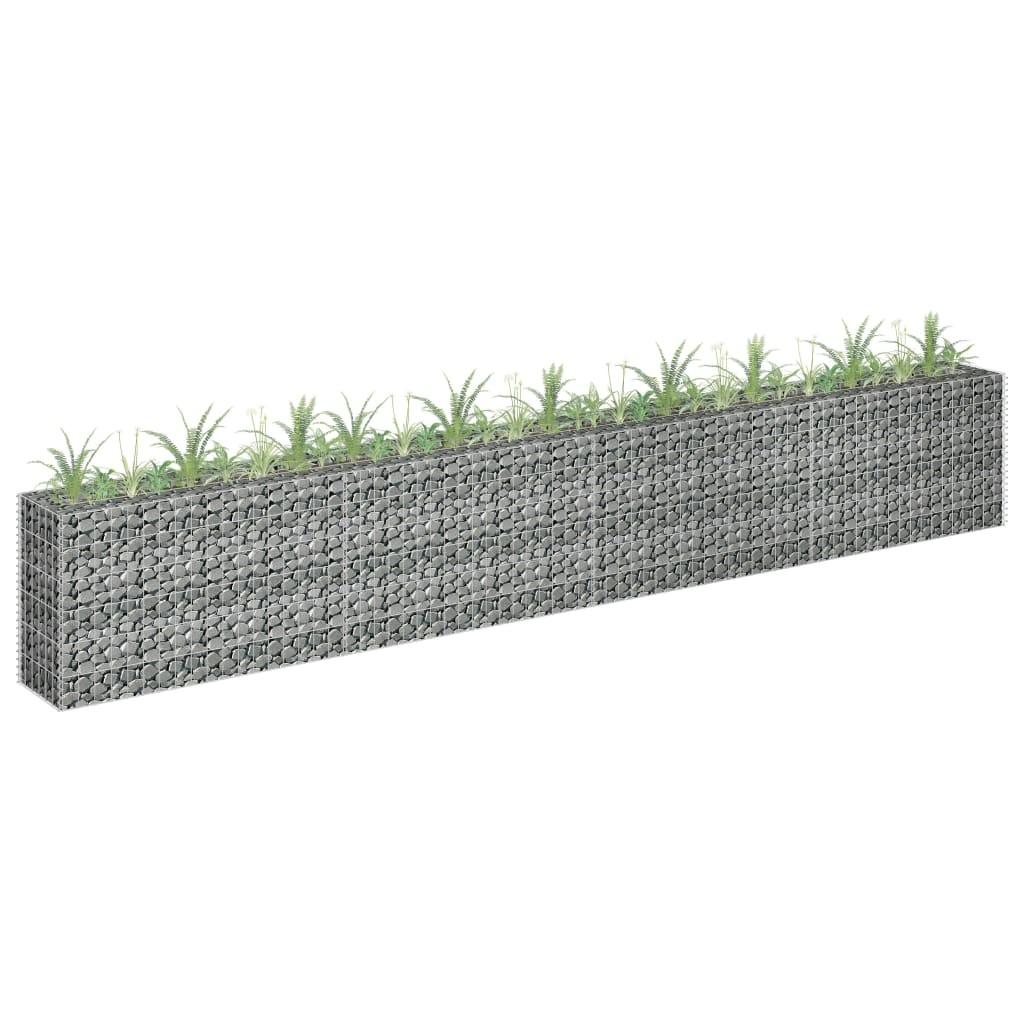 Gabion-højbed 360x30x60 cm galvaniseret stål