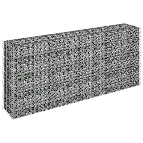 Gabion-højbed 180x30x90 cm galvaniseret stål
