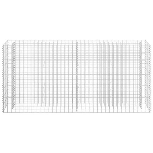 Gabion-højbed 180x30x90 cm galvaniseret stål