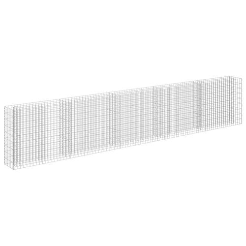 Gabion-højbed 450x30x90 cm galvaniseret stål
