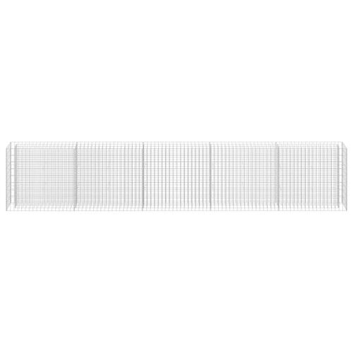 Gabion-højbed 450x30x90 cm galvaniseret stål