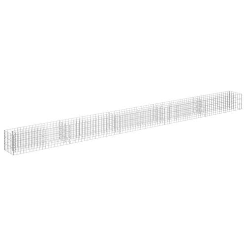 Gabion-højbed 450x30x30 cm galvaniseret stål