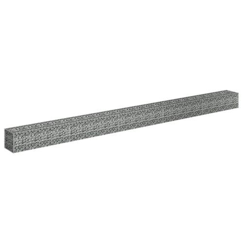 Gabion-højbed 450x30x30 cm galvaniseret stål
