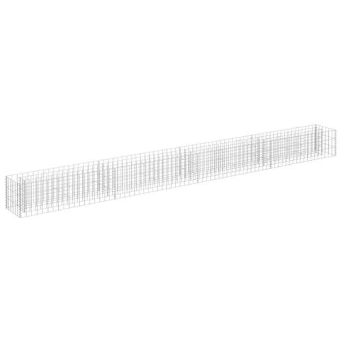 Gabion-højbed 360x30x30 cm galvaniseret stål