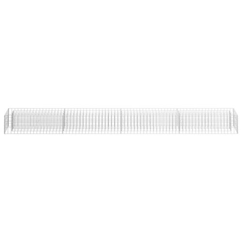 Gabion-højbed 360x30x30 cm galvaniseret stål