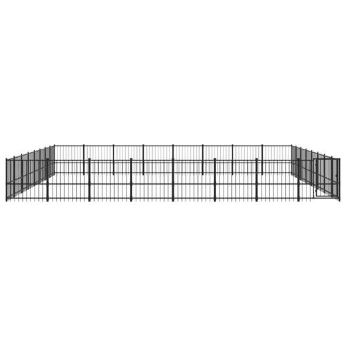 Udendørs hundegård 60,22 m² stål
