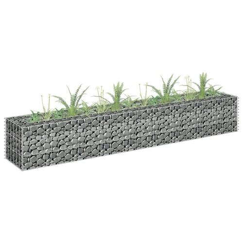 Gabion-højbed 180x30x30 cm galvaniseret stål