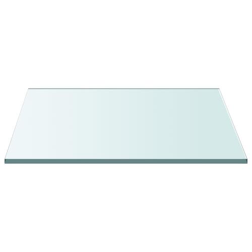 Bordplade 40x40 cm hærdet glas transparent