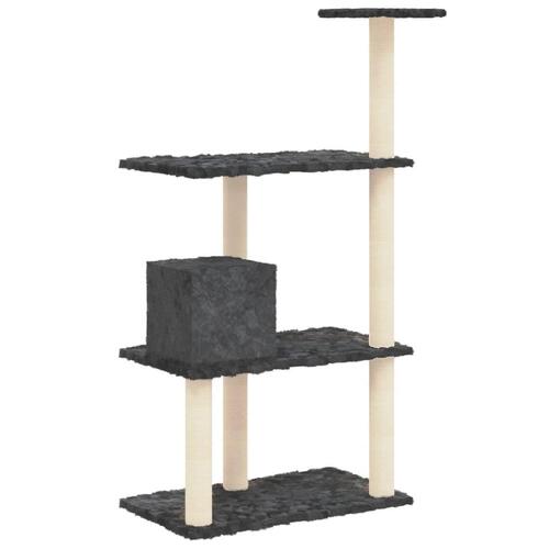 Kradsetræ med sisalstolper 119 cm mørkegrå