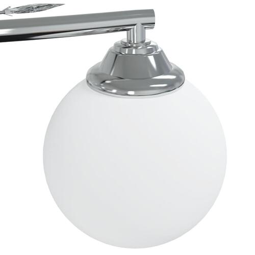 Loftlampe med runde glasskærme til 4 G9 LED-pærer