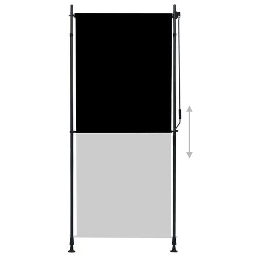 Udendørs rullegardin 100x270 cm antracitgrå