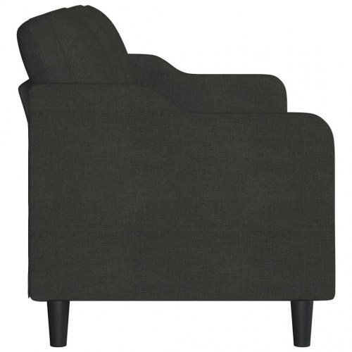 3-personers sofa 210 cm stof sort