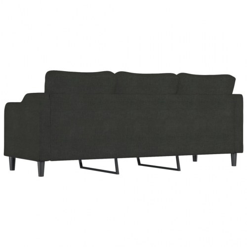 3-personers sofa 210 cm stof sort