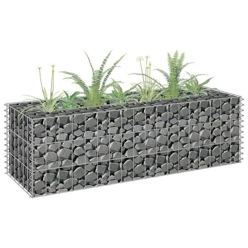Gabion-højbed 90x30x30 cm galvaniseret stål