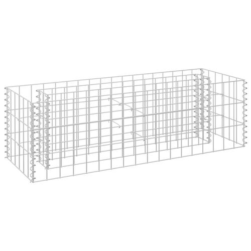 Gabion-højbed 90x30x30 cm galvaniseret stål