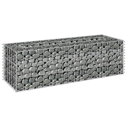 Gabion-højbed 90x30x30 cm galvaniseret stål