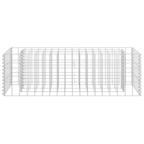 Gabion-højbed 90x30x30 cm galvaniseret stål
