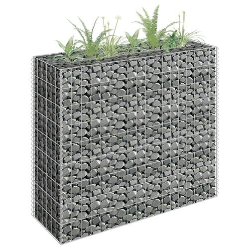 Gabion-højbed 90x30x90 cm galvaniseret stål