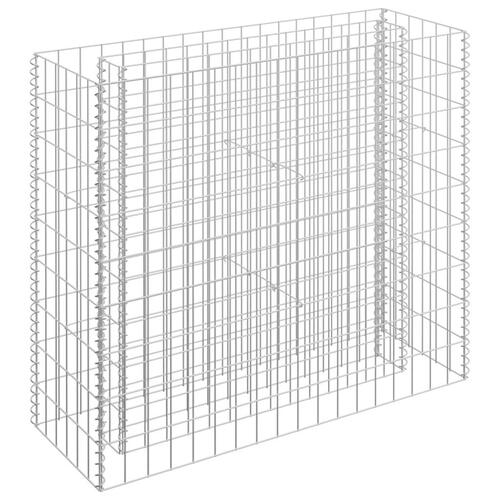 Gabion-højbed 90x30x90 cm galvaniseret stål