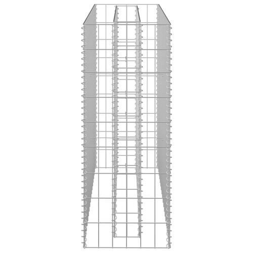 Gabion-højbed 90x30x90 cm galvaniseret stål