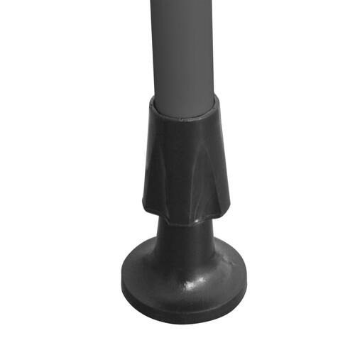 Markise m. LED-lys manuel betjening 100 cm blå og hvid