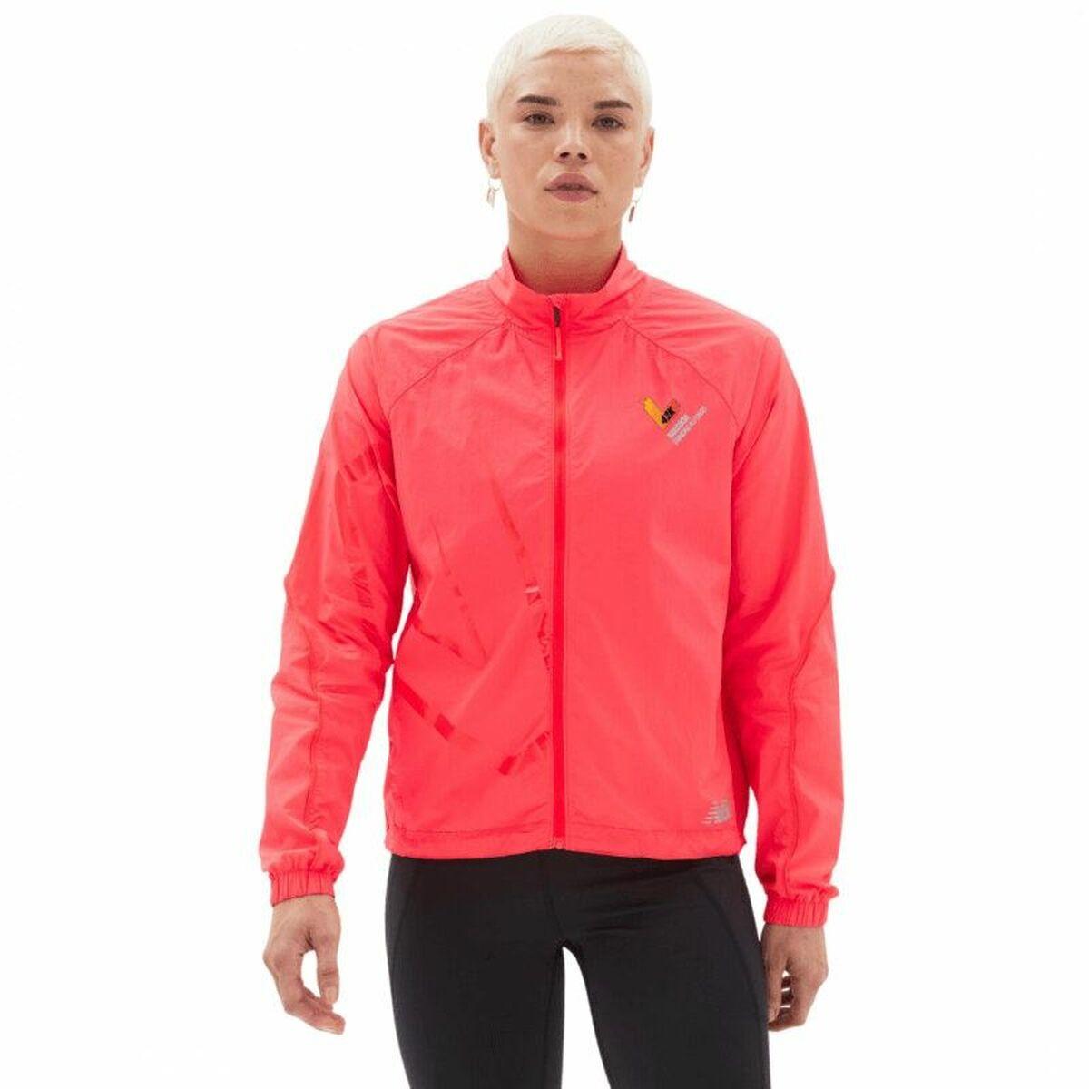 New Balance Printed Impact Run sportsjakke til dame - Orange (XS)