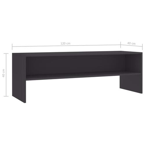 Tv-skab 120 x 40 x 40 cm spånplade grå
