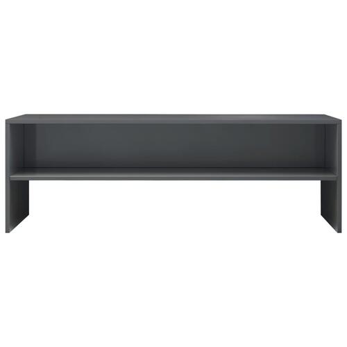 Tv-skab højglans 120 x 40 x 40 cm spånplade grå