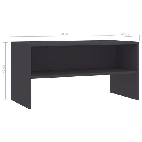 Tv-skab 80 x 40 x 40 cm spånplade grå