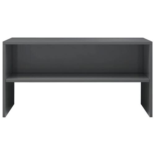 Tv-skab højglans 80 x 40 x 40 cm spånplade grå