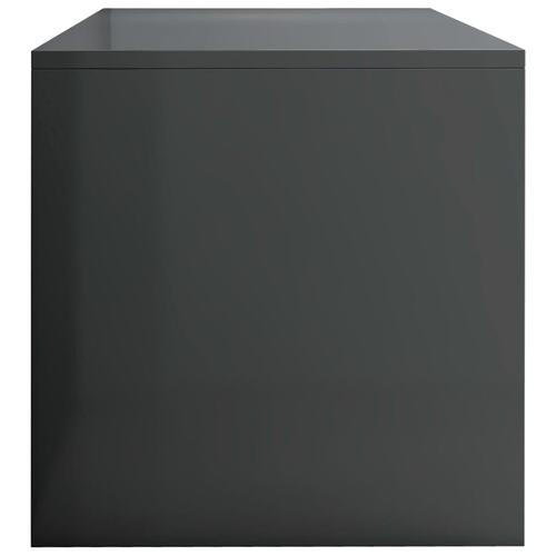 Tv-skab højglans 80 x 40 x 40 cm spånplade grå